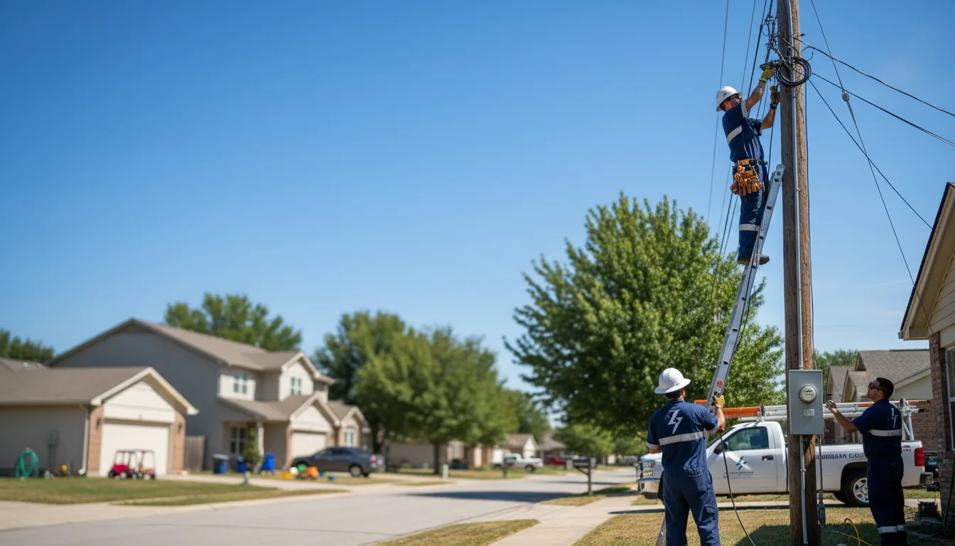 Residential electrician providing installation services in New Canton, VA